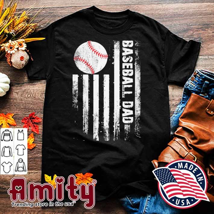 Baseball Dad Flag T-Shirt