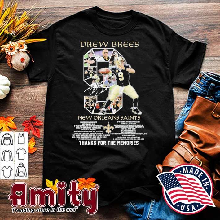 Excellent 9 Drew Brees New Orleans Shirt