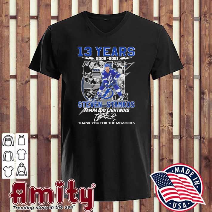 13 Years 2008 2021 Steven Stamkos Tampa Bay Lightning Thank You For The  Memories Shirt