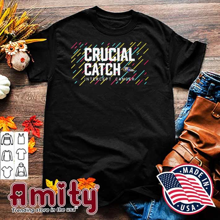 Baltimore Ravens 2021 crucial catch intercept cancer shirt, hoodie, sweater  and v-neck t-shirt