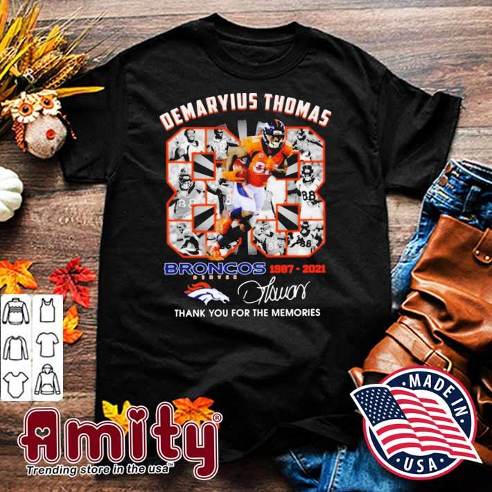 Demaryius Thomas Denver Broncos Thank You For The Memories Shirt -  High-Quality Printed Brand