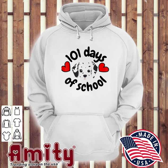 101 Days Of School Dalmatian Dog 100 Days Smarter Tee Shirt, hoodie,  sweater and long sleeve