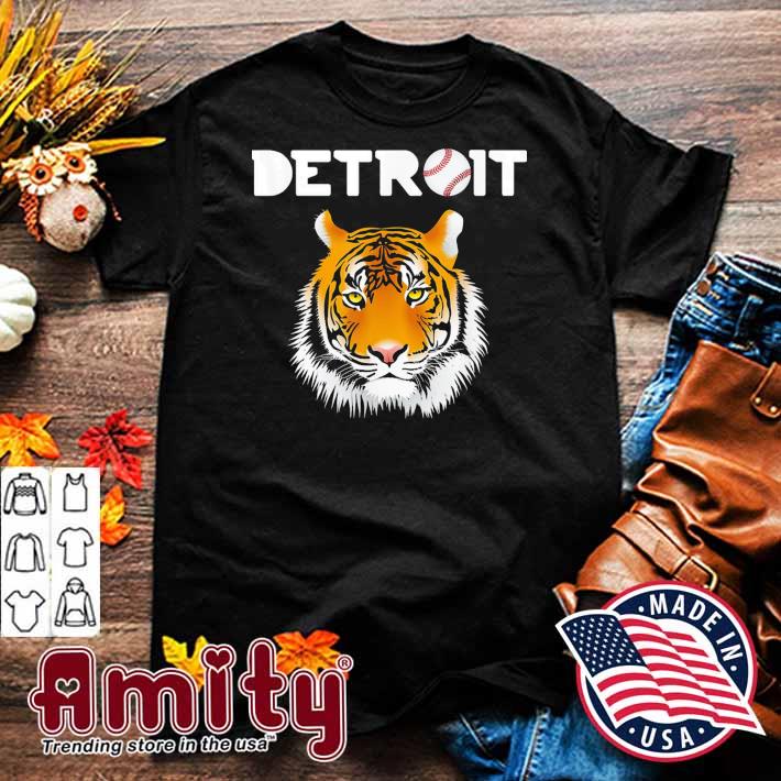  Distressed Tiger Mascot Tshirt Cool Detroit Tiger