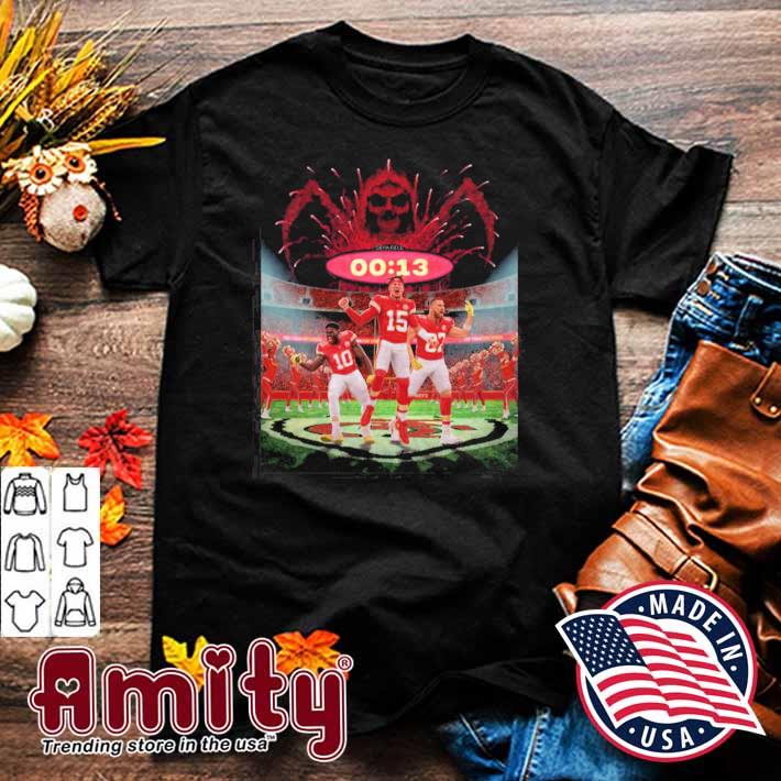 Chiefs Mahomes 13 Seconds Grim Reaper Don't Fear The Shirt - Jolly Family  Gifts