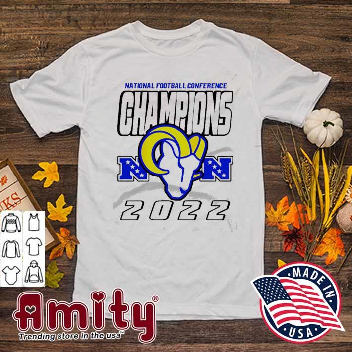 Official los Angeles National Football Conference Rams Champions 2022 T- Shirt, hoodie, sweater, long sleeve and tank top