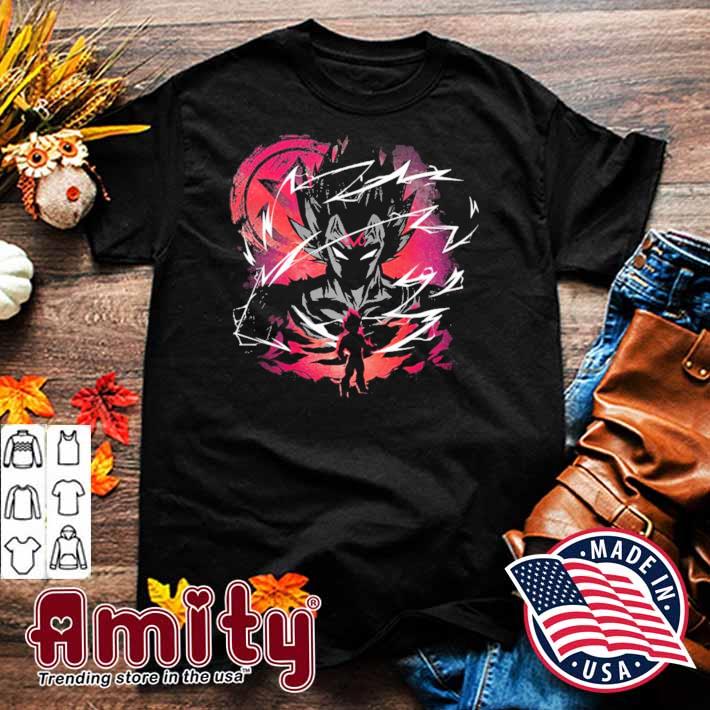 Attack of the prince aesthetic dbz dragon ball anime fanart t-shirt