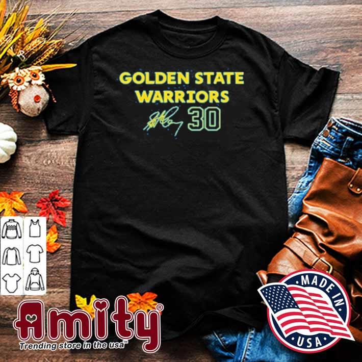Golden state warriors Stephen Curry 30 signature 2022 t-shirt