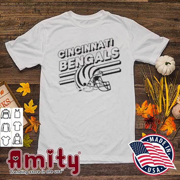 Homage Cincinnati bengals stripes t-shirt