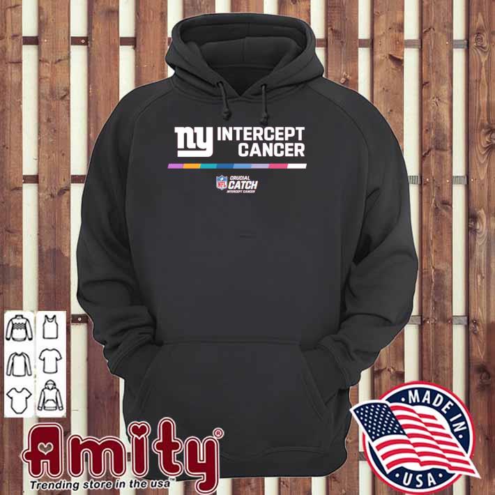 New York Giants intercept cancer crucial catch intercept cancer t-shirt,  hoodie, sweater, long sleeve and tank top