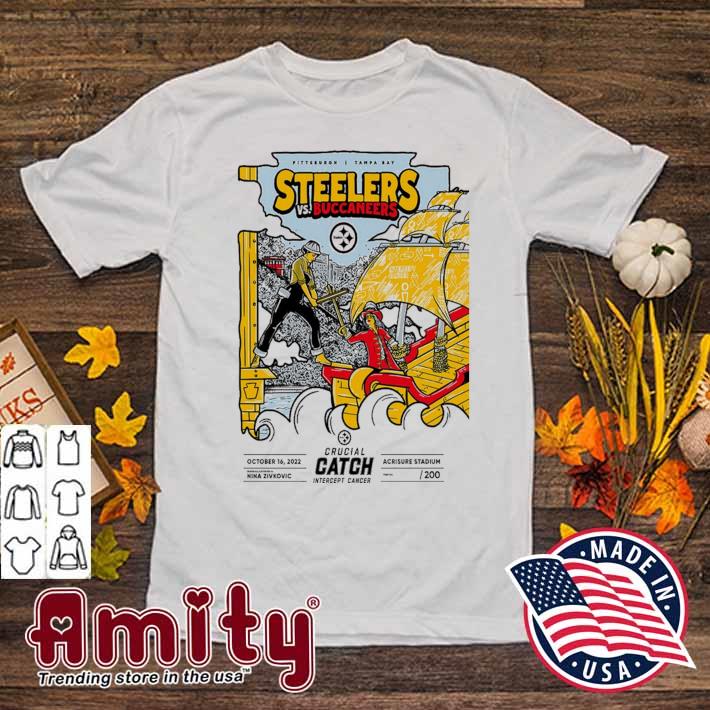 Pittsburgh Steelers Intercept Cancer Crucial Catch shirt, hoodie, sweater,  long sleeve and tank top