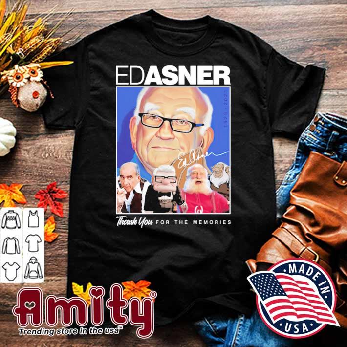 Tribute Ed Asner thank you for the memories signature t-shirt