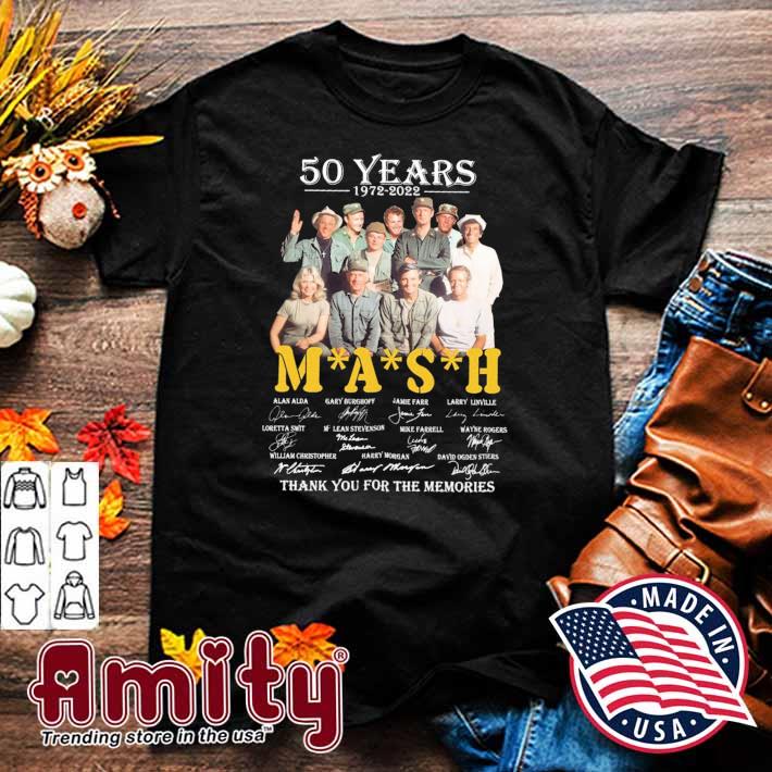 50 Years 1972-2022 Mash Signature Thank You For The Memories Shirt
