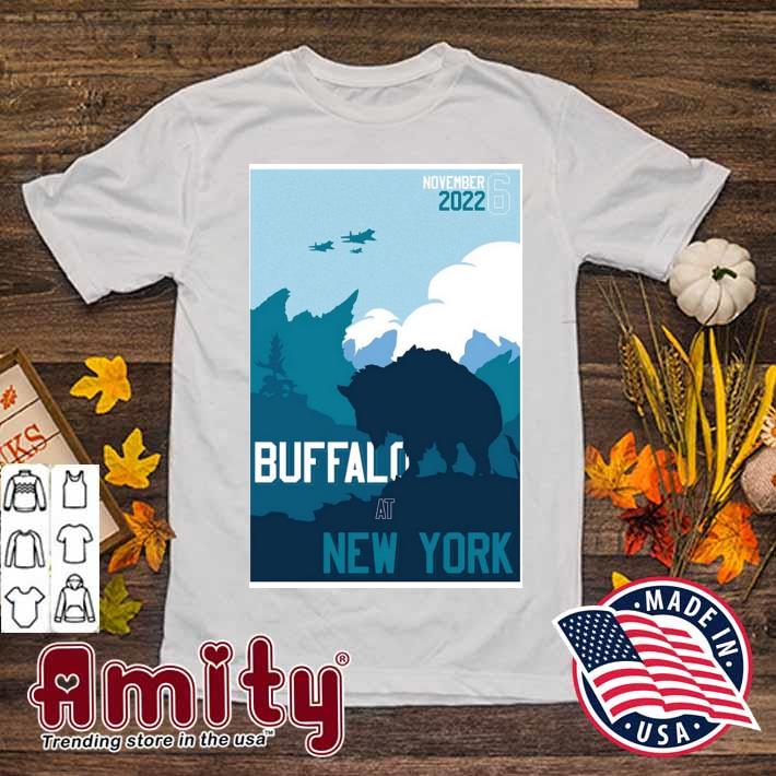 Buffalo Bills vs. new york jets nov 6 2022 game days poster t-shirt,  hoodie, sweater, long sleeve and tank top