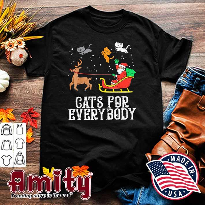 Cats For Everybody Santa Claus Christmas Shirt