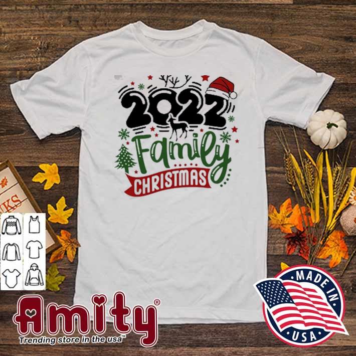 Family Christmas hat Christmas and deer Christmas 2022 t-shirt