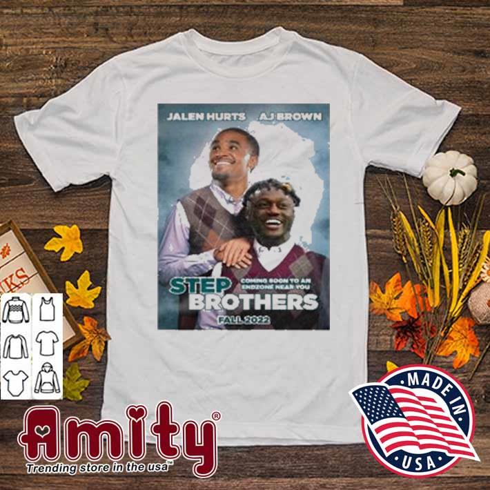 OneRockin Jalen Hurts AJ Brown Step Brothers Ladies Boyfriend Shirt