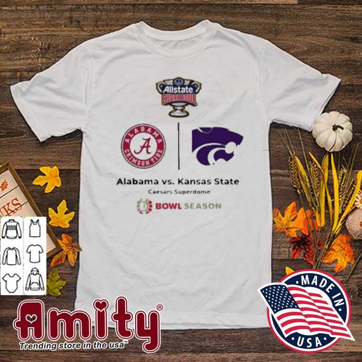 Allstate sugar bowl Alabama vs Kansas state caesars superdome bowl season t-shirt