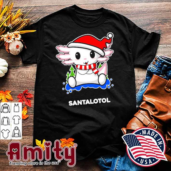 Christmas axolotl t-shirt