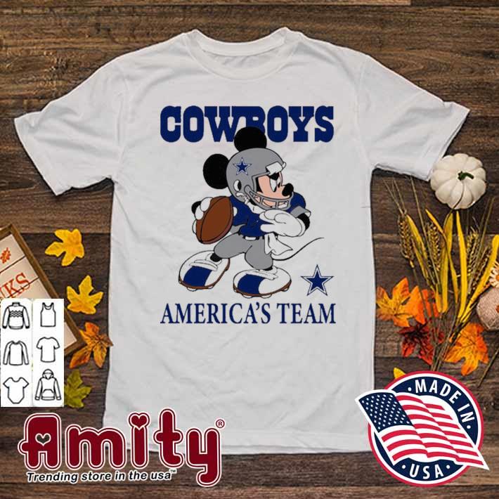 Official dallas Cowboys Slogan Americas Team Mickey Mouse T-Shirts, hoodie,  tank top, sweater and long sleeve t-shirt