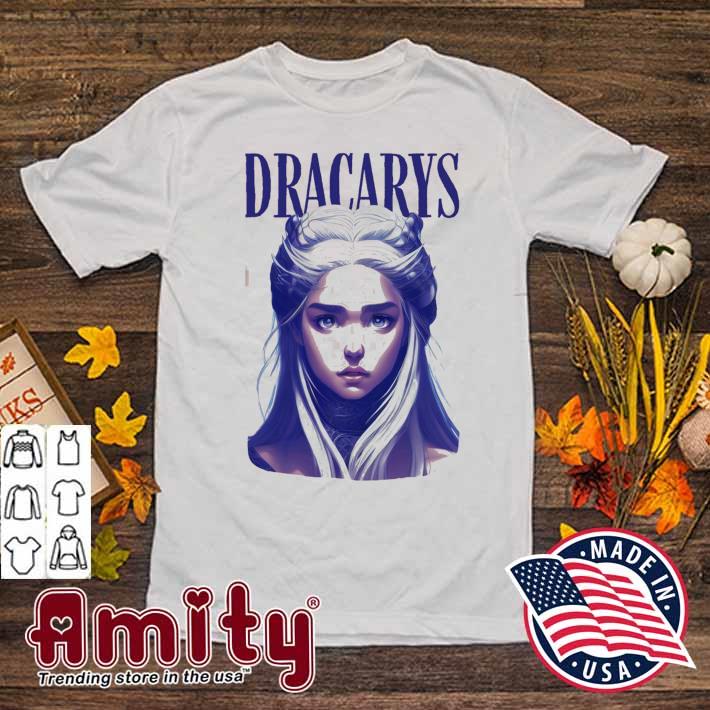 Dracarys dragon queen III fantasy house of the dragon colored art t-shirt