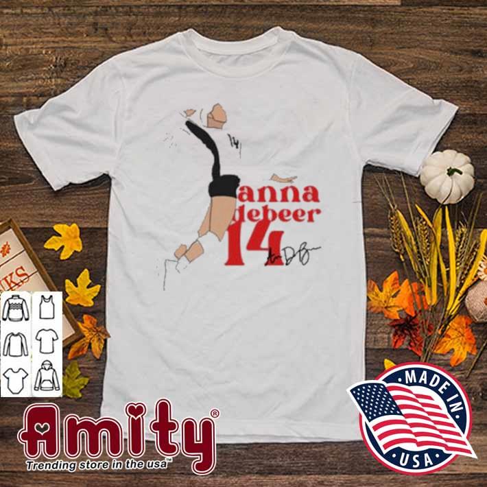 Official Louisville Cardinals Anna DeBeer Volleyball signature T Shirt -  Snowshirt