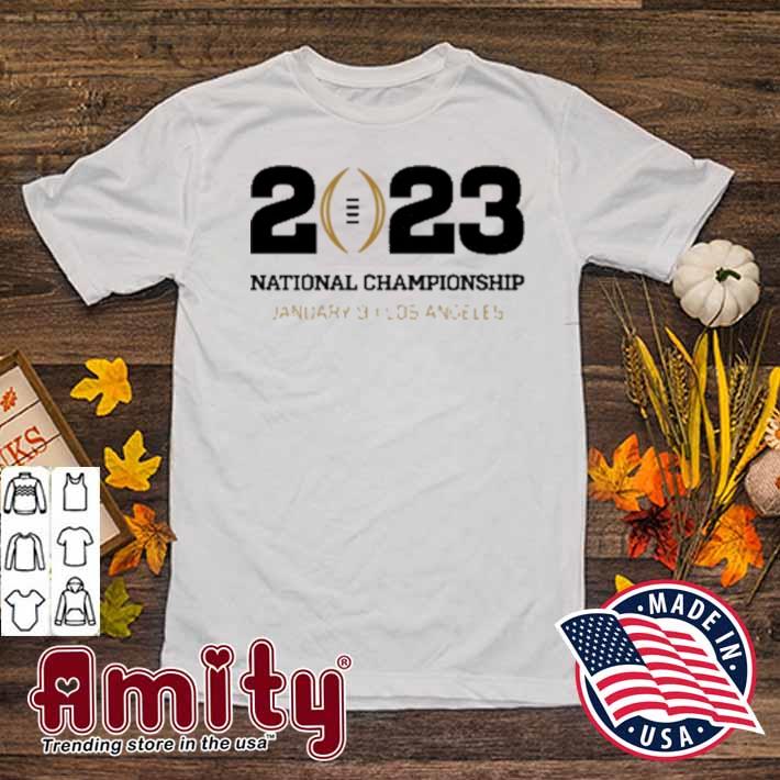 National championship january 9 Los Angeles college Football playoff 2023 event logo t-shirt