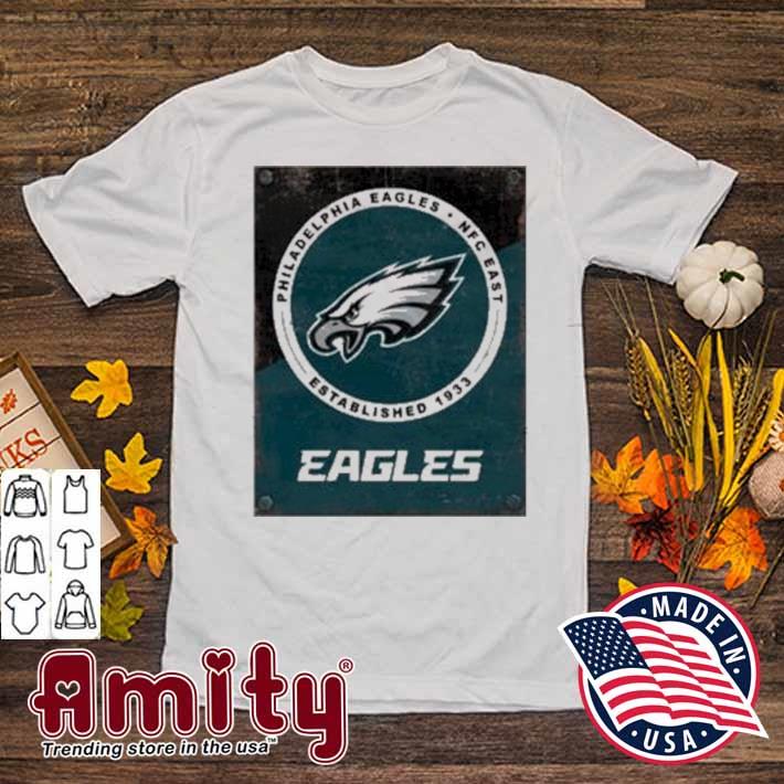Philadelphia eagles NFC east established 1933 two tone t-shirt