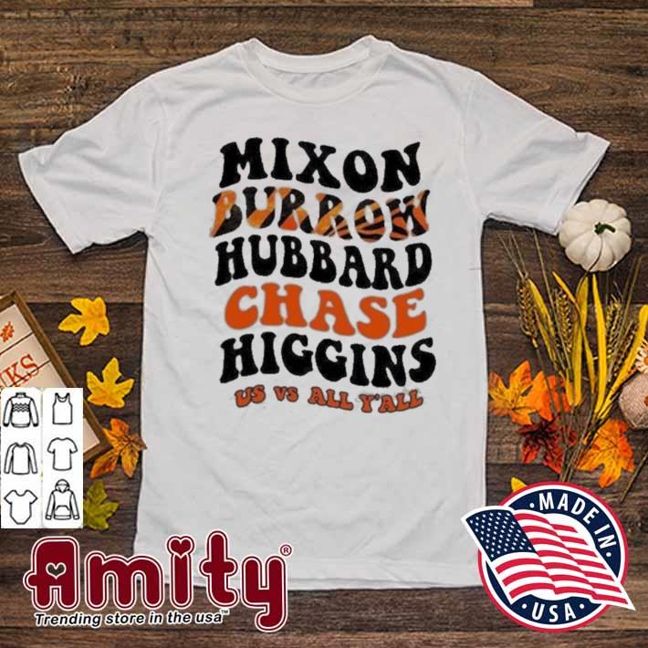 Schiller's Shirts Mixon, Hubbard, Burrow, Chase, Higgins - Bengals Shirt Small / White / T-Shirt