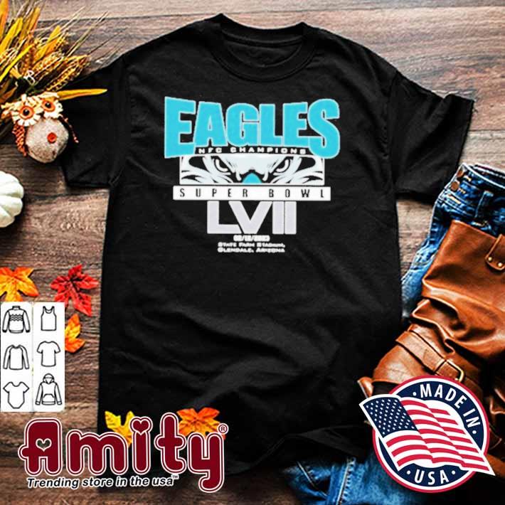 Philadelphia eagles NFC champions super bowl lviI t-shirt