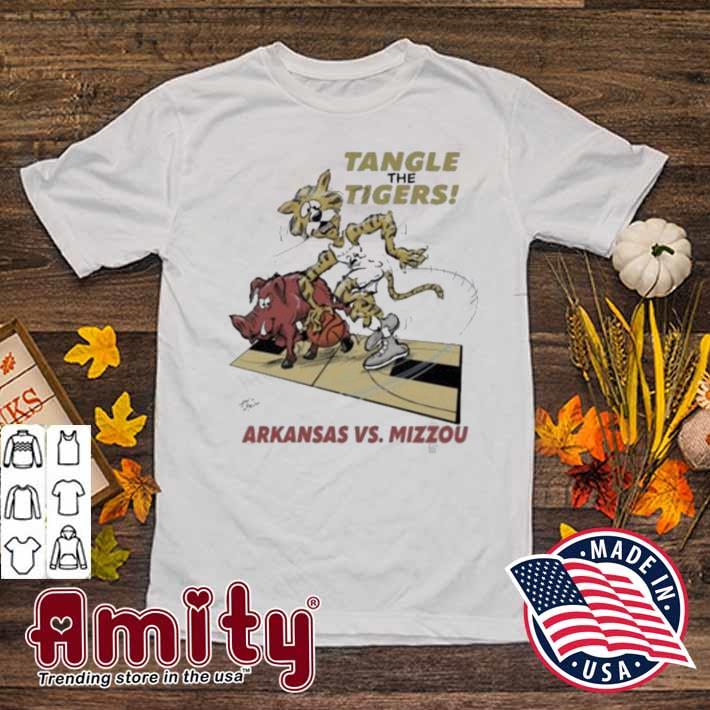 Tangle the tigers ArKansas vs Mizzou t-shirt