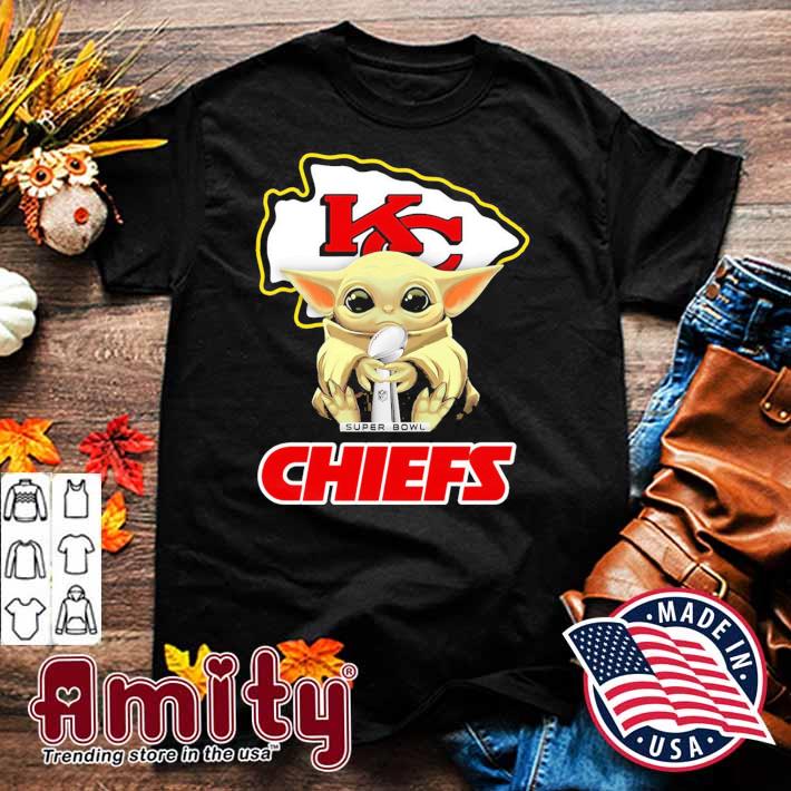 Baby Yoda Kansas City Chiefs Super Bowl Champion T-Shirt - TeeNavi