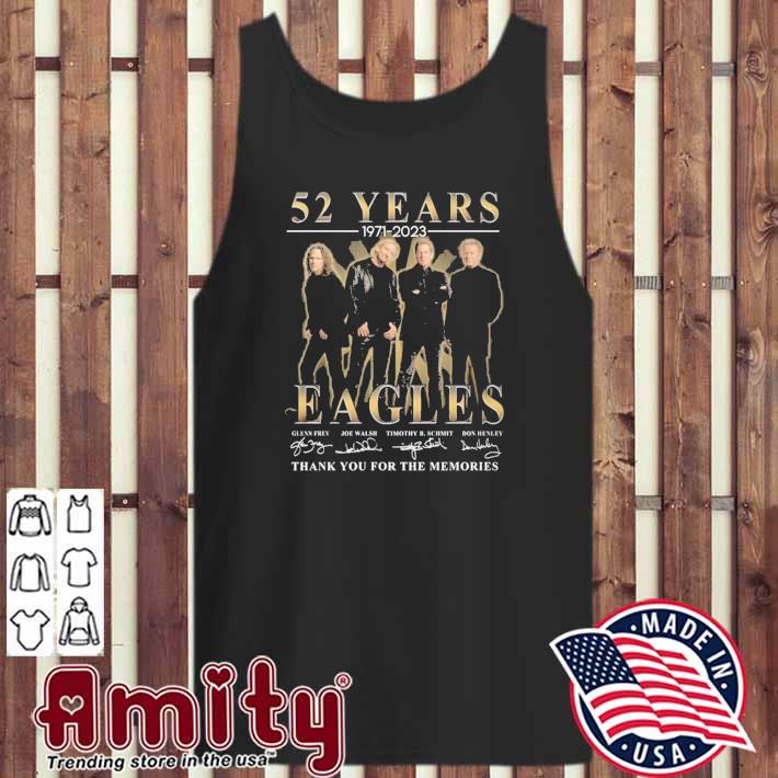 Official Eagles Band 52 Years Anniversary 1971-2023 Signatures Shirt,  hoodie, sweater, long sleeve and tank top