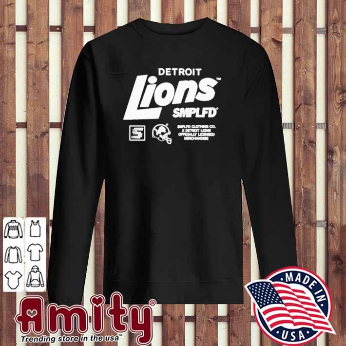 Shop Detroit Lions SMPLFD 2023 T-Shirt Clothing