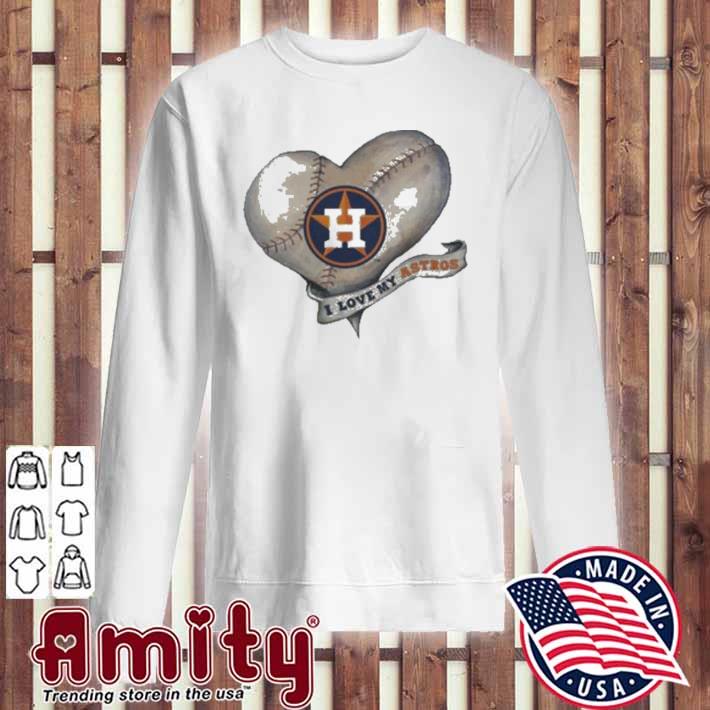 Official Houston Astros baseball heart shirt, sweater, hoodie, and v-neck t- shirt