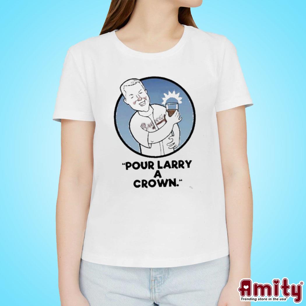 Chipper Jones Pour Larry A Crown T-Shirt