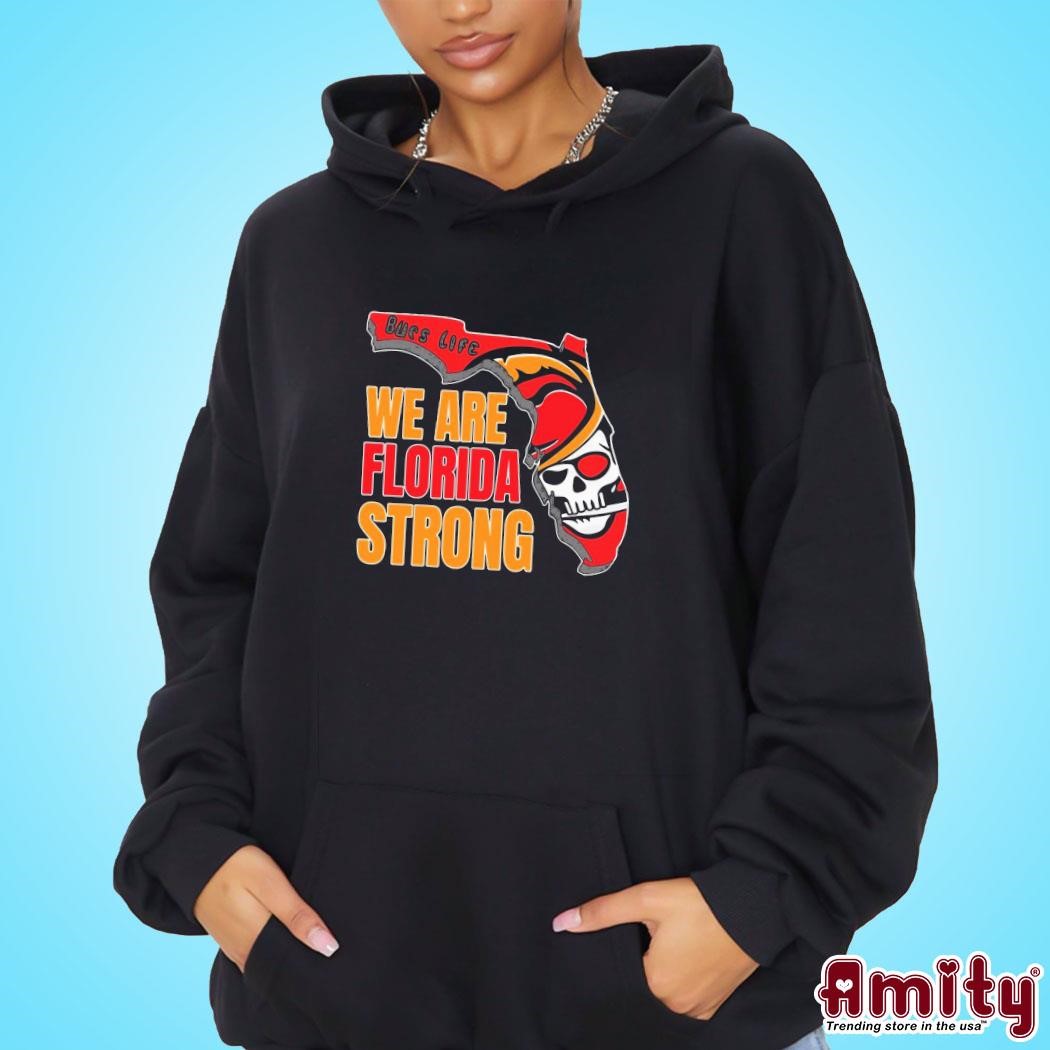 Awesome Bucs Life We are Florida Strong Map logo design hoodie.jpg