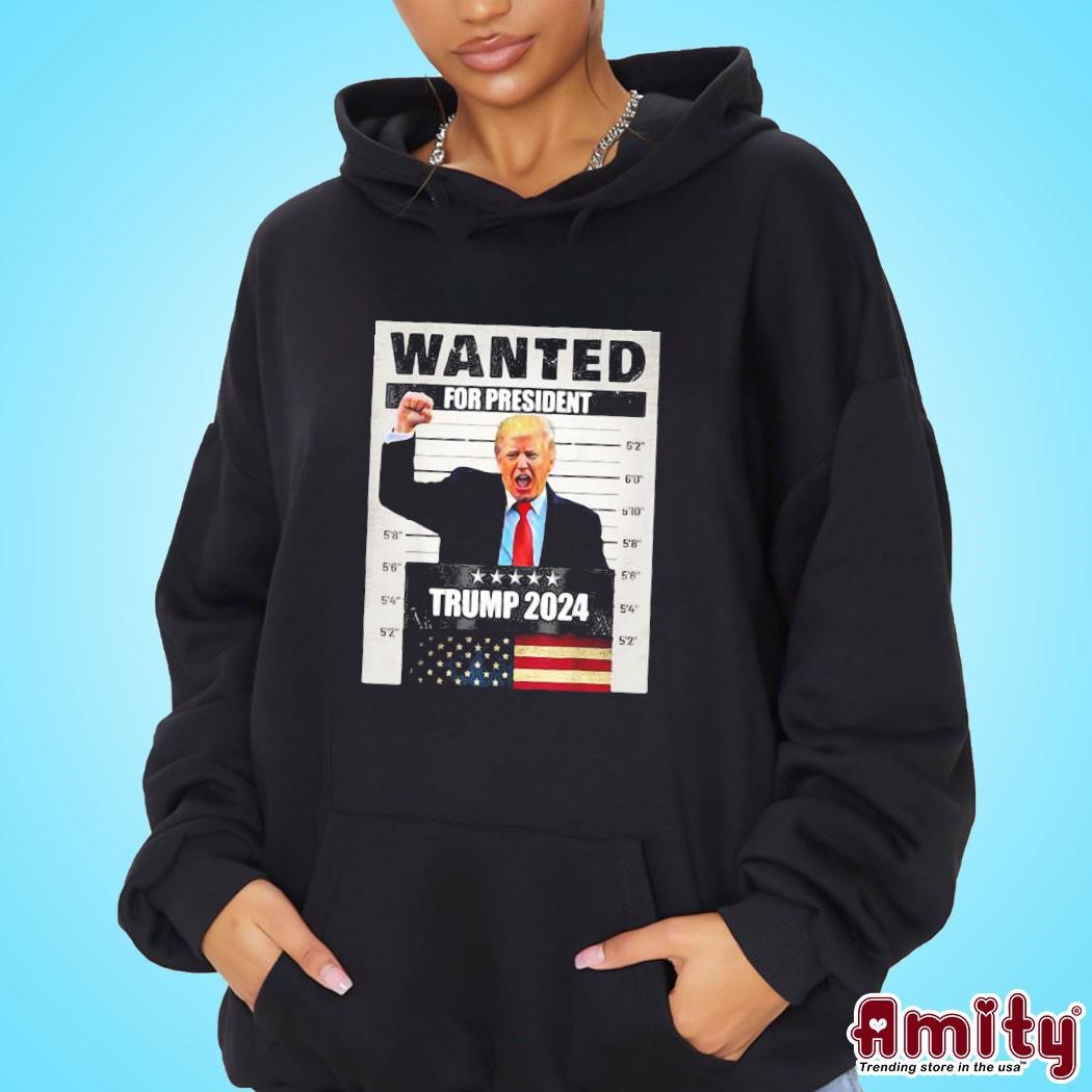 Awesome Donald Trump 2024 Wanted For President photo poster design hoodie.jpg