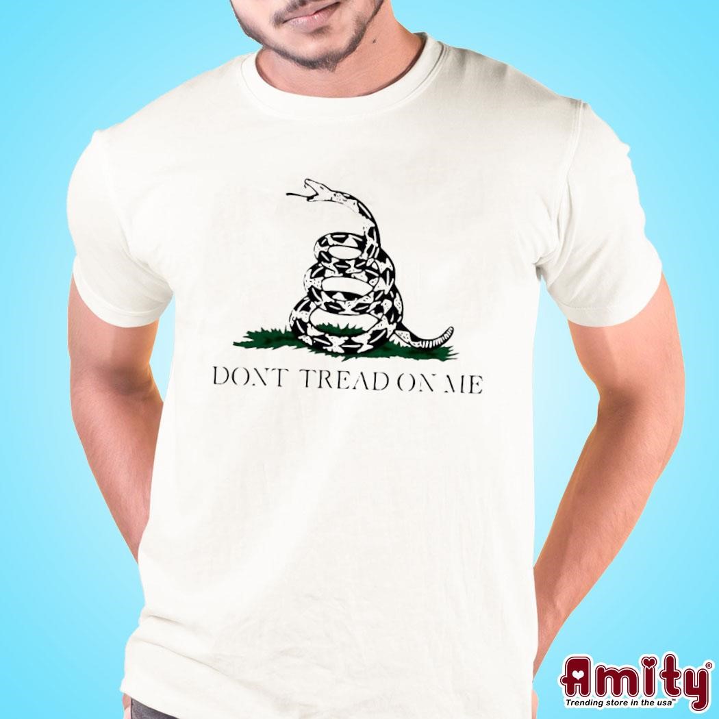 Awesome Don’t Tread On Me Gadsden Flag text design T-shirt