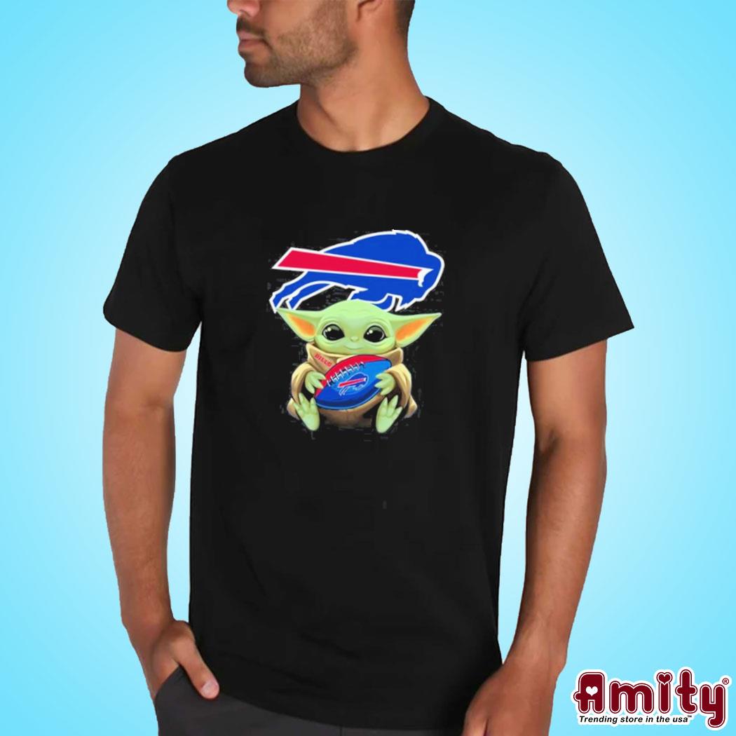 Baby Yoda hug Buffalo Bills shirt, hoodie, sweater, ladies-tee and tank top