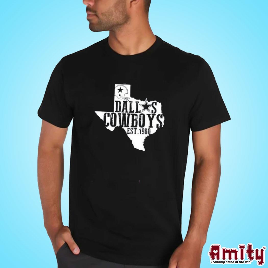 Dallas Cowboys est 1960 art design t-shirt, hoodie, sweater, long sleeve  and tank top