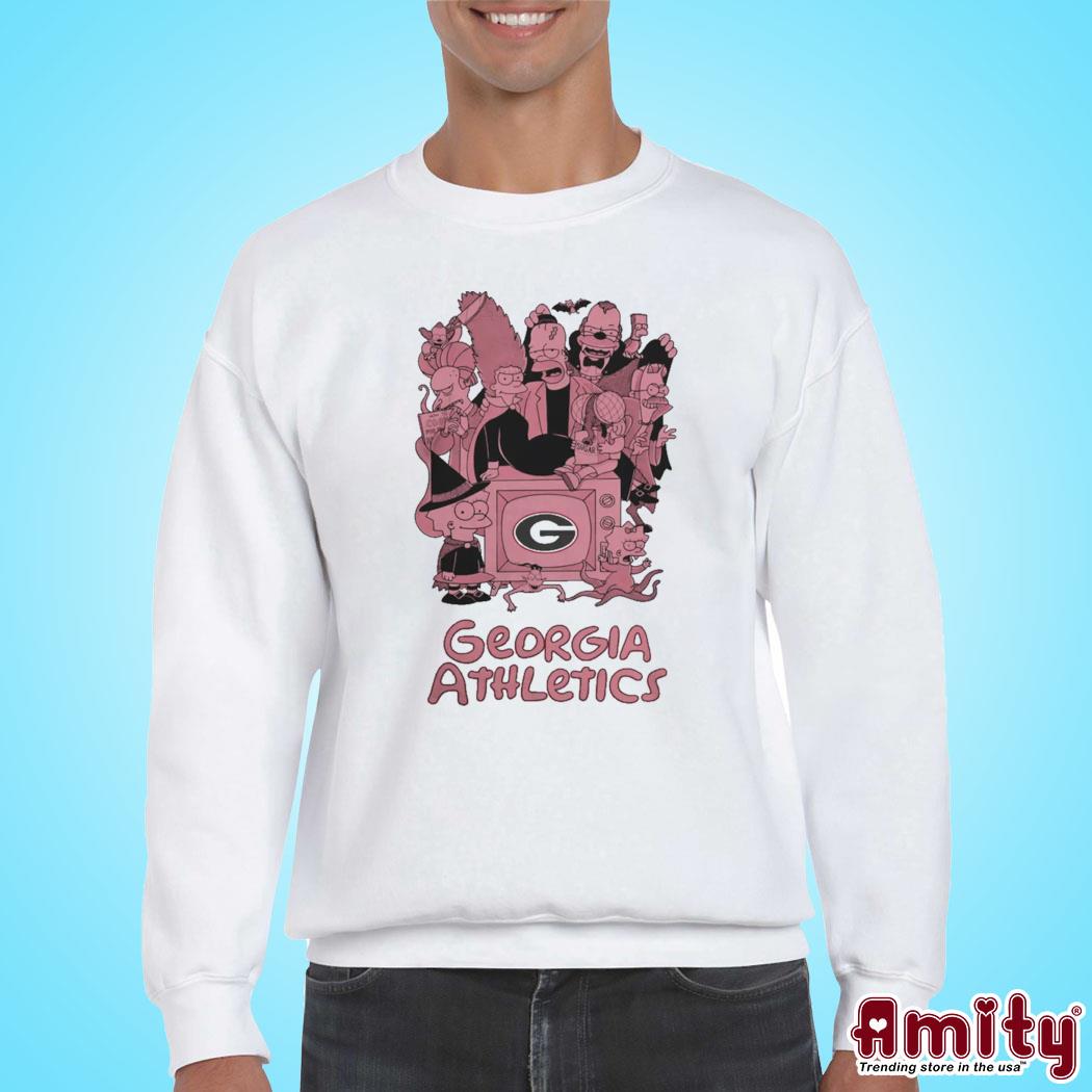 Georgia athletics the Simpsons halloween 2023 art design t-shirt