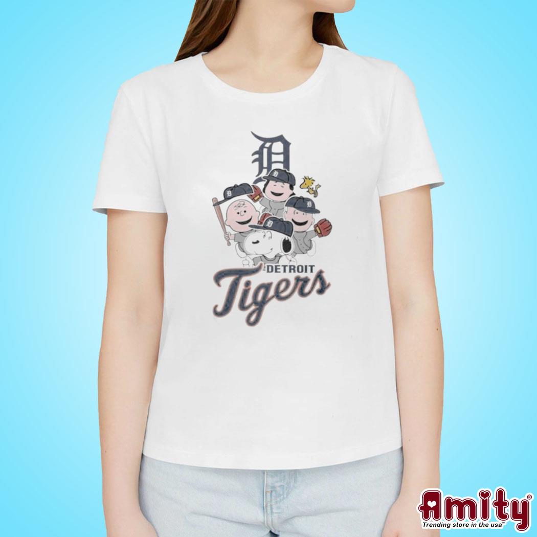 Peanuts Mlb Detroit Tigers Snoopy And Friends Shirt - High-Quality