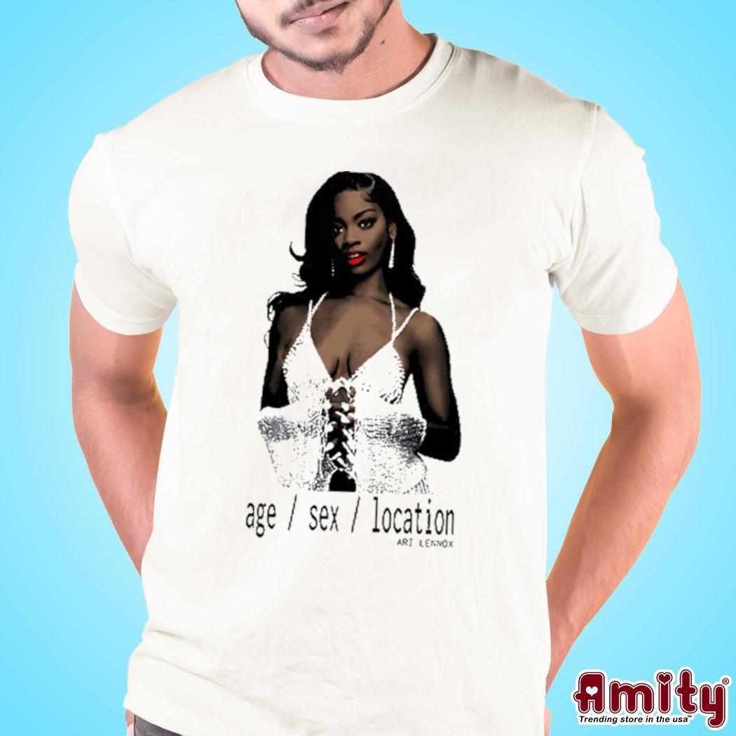 Awesome ari Lennox age sex location photo design t-shirt