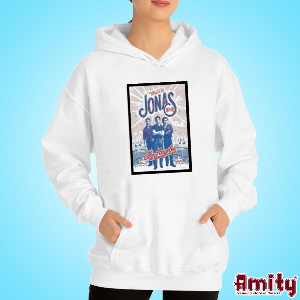 Awesome jonas brothers 09.09.23 Los Angeles show photo poster design t-s hoodie