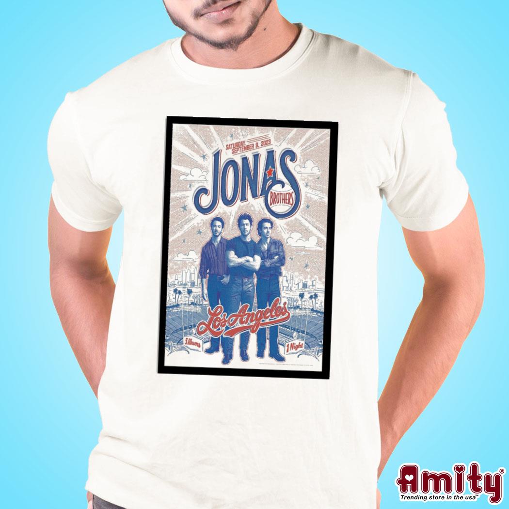 Awesome jonas brothers 09.09.23 Los Angeles show photo poster design t-shirt