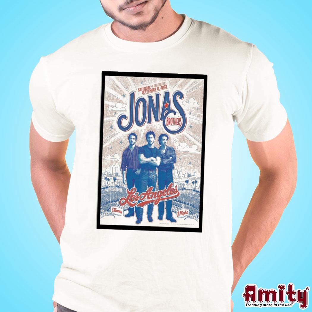 Awesome jonas Brothers dodger stadium Los Angeles CA 2023 photo poster design t-shirt