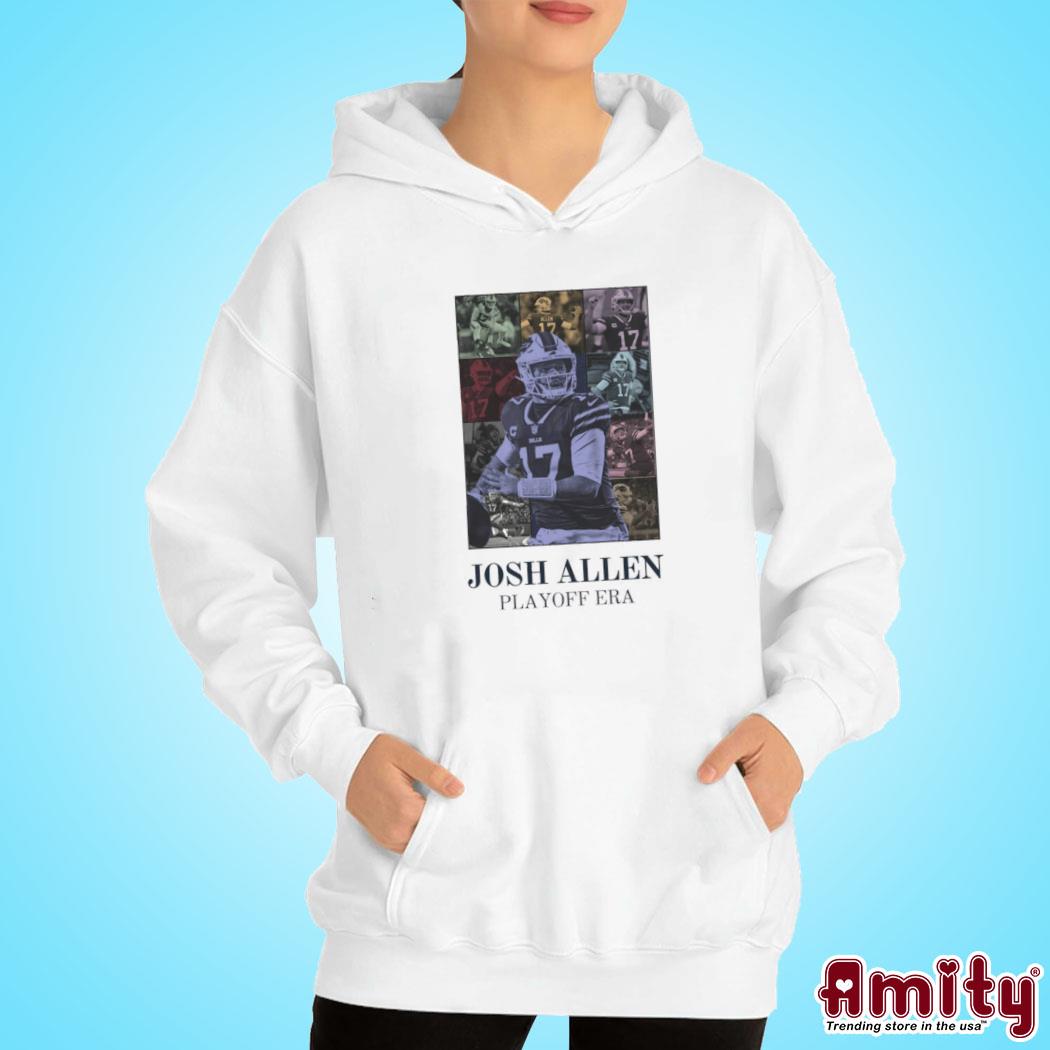 Awesome josh Allen playoff era Buffalo Bills Buffalo Football photo design t-s hoodie