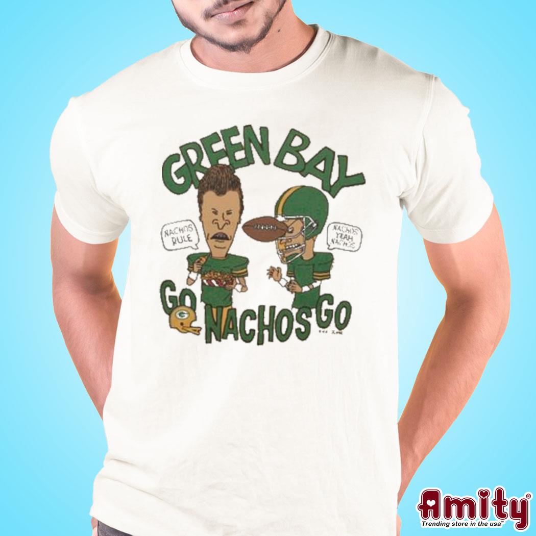 Beavis and Butthead x Green Bay Packers nachos art design t-shirt