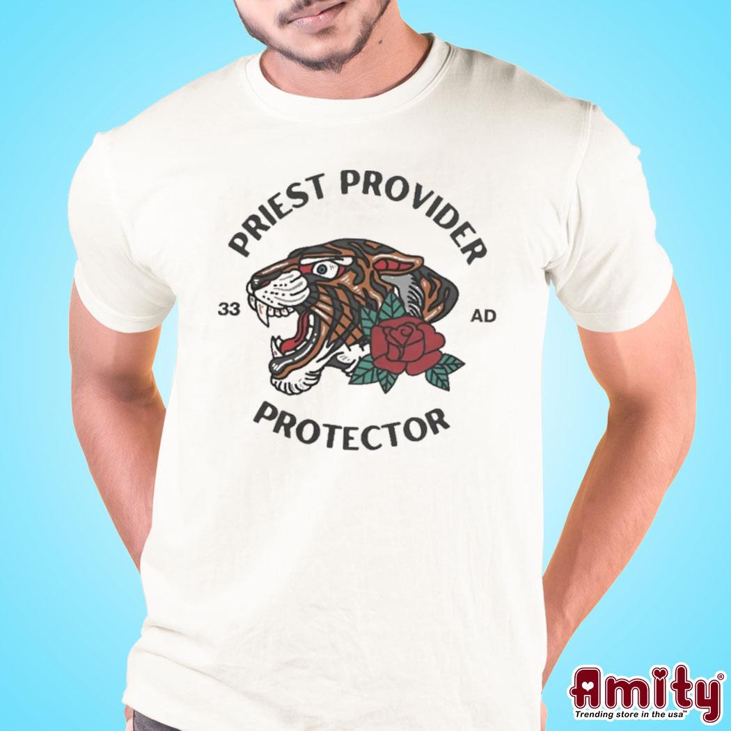 Bless god priest provider protector sand shirt