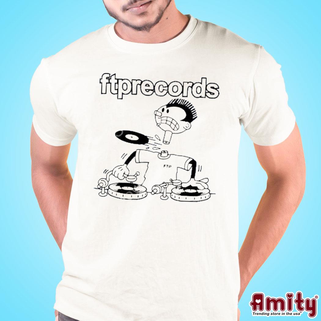 Disc jockey ftp records art design t-shirt